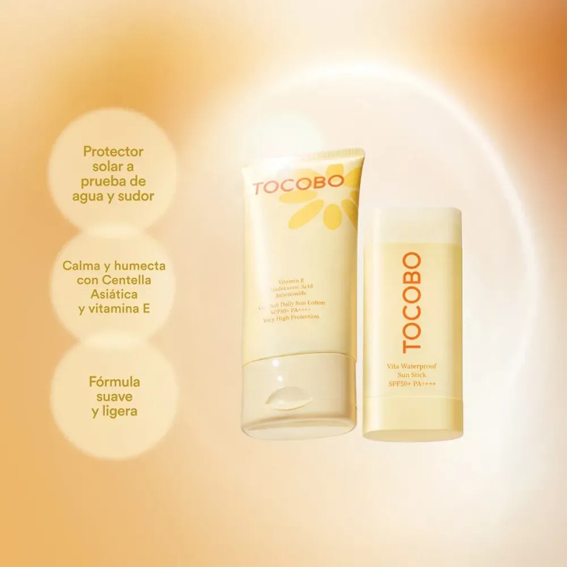 Tocobo Vita Sun Collection Protector Solar Locion Crema 3 Pz