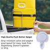 5PC Upgrade Push-Button Cooler Spigot Replacement, Compatible with Igloo 2,