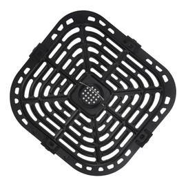 Fdit Luftfritteuse Ersatzgrill Ersatzblech Quadratisch, Instant Vortex Luftfritteuse Grillpfanne Ersatzpfanne Pfanne Quadratisch Grillpfanne Teile 304 Edelstahl