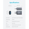 GRAUGEAR USB-C Adapter, Fast Data Transfer, Up to 10Gbps, USB