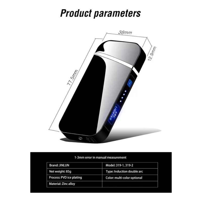 KH Endededor De Plasma Tactil Electrico Recargable Regalo Papá