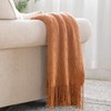 BOURINA Textured Solid Soft Sofa Throw Couch Cover Knitted Decorative