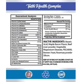 PET SUPPLEMENTS Dog Dental Health - Dog Teeth Health Formula - Advanced Support Complex - Overall Health - coenzyme q10 for Dogs - 2 Bottles (120 Tablets)