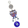 Blue Eye Owl Keychain Good Luck Beautiful Blessing Amulet Car