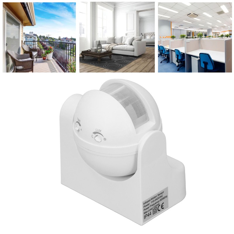 Motion Sensor Detector Switch Waterproof Intelligent Radiationless ABS Housing Infrared