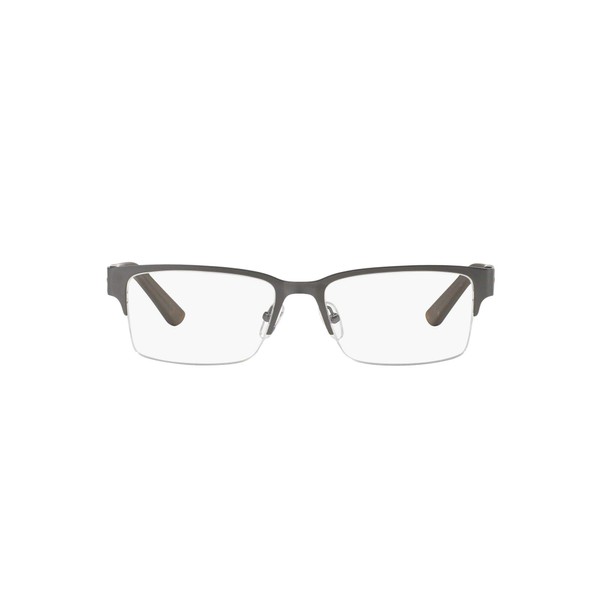 A|X ARMANI EXCHANGE Ax1014 - Marcos rectangulares para anteojos graduadas para hombre, plomizo/lente demo, 53 mm