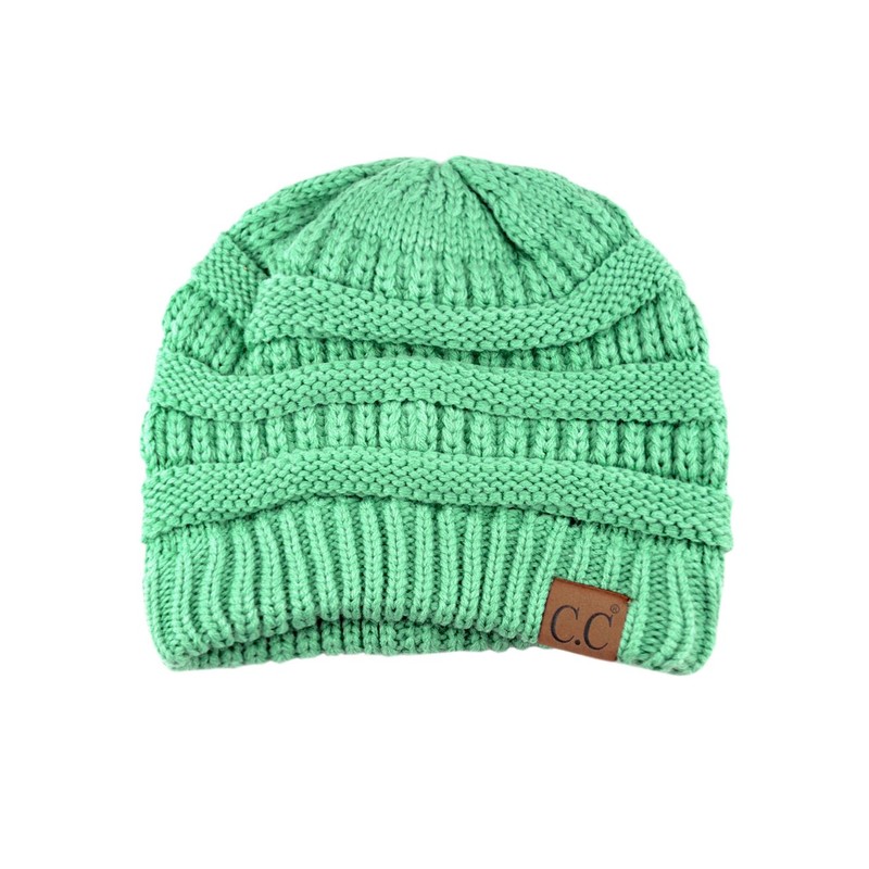 NYFASHION101 Trendy Warm Chunky Soft Stretch Cable Knit Slouchy Beanie