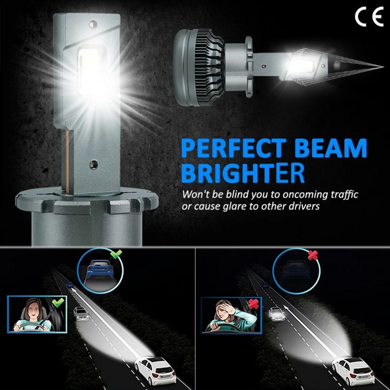 D-Lumina 2X D2S D2R LED Headlight Bulb Replace HID Xenon