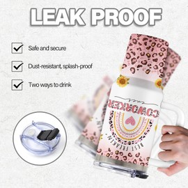 Uibunoo Farewell Gifts for Coworkers, 40 Oz Colleague Tumbler with Handle & Straw, Gift for Colleague Female, Birthday Present for Work Besties, Office Gift for Coworker, Gifts for Mothers Day