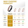 Feraco Men's Copper Magnetic Bracelet and Ring Elegant 99.99% Solid