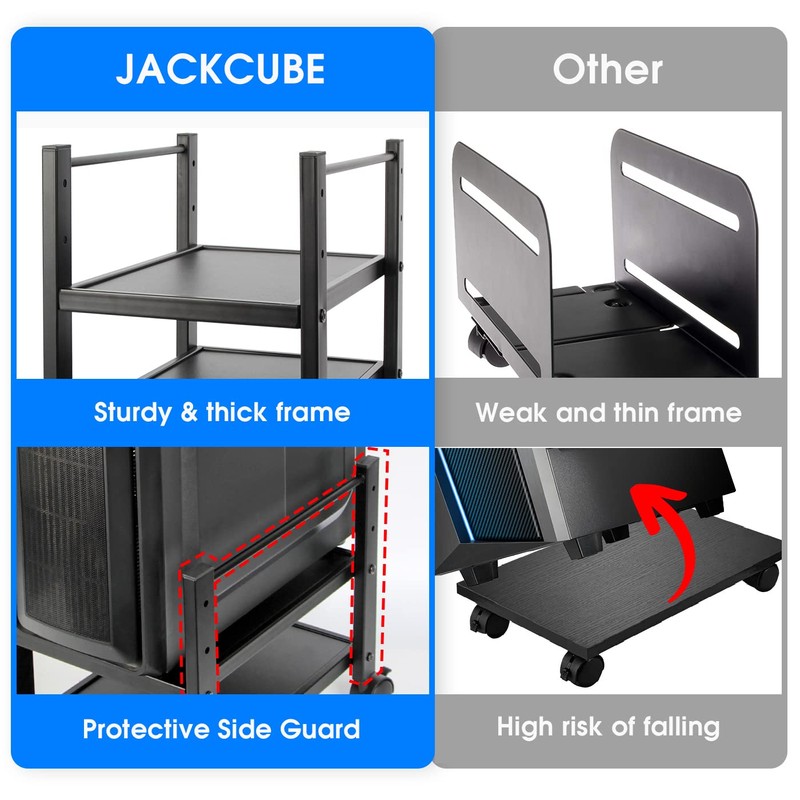 J JACKCUBE DESIGN 2 Tier Computer Tower Stand for Desktop