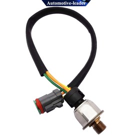 Automotive-leader 224-4536 3PP6-1 Fuel Rail Pressure Sensor Replacement for On Highway C7 C9 Diesel Engine Replacement for Caterpillar CAT C7 3126 C15 MXS BXS NXS 2244536 194-6726 1946726