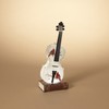 Gerson 2659650 Lighted Musical Holiday Spinning Water Globe Violin, Battery