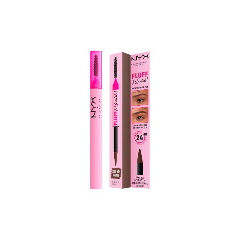 NYX Professional Makeup, Fluff & Snatch Brow Powder Pen Cream-to-Powder