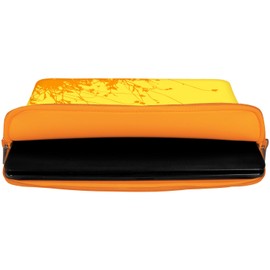 Digittrade LS114-11 Summer Designer MacBook Case 12 Inch Neoprene Suitable for 11 & 11.6 Inch (29.5 cm) Mac Book Bag Protective Case Butterfly Yellow/Orange