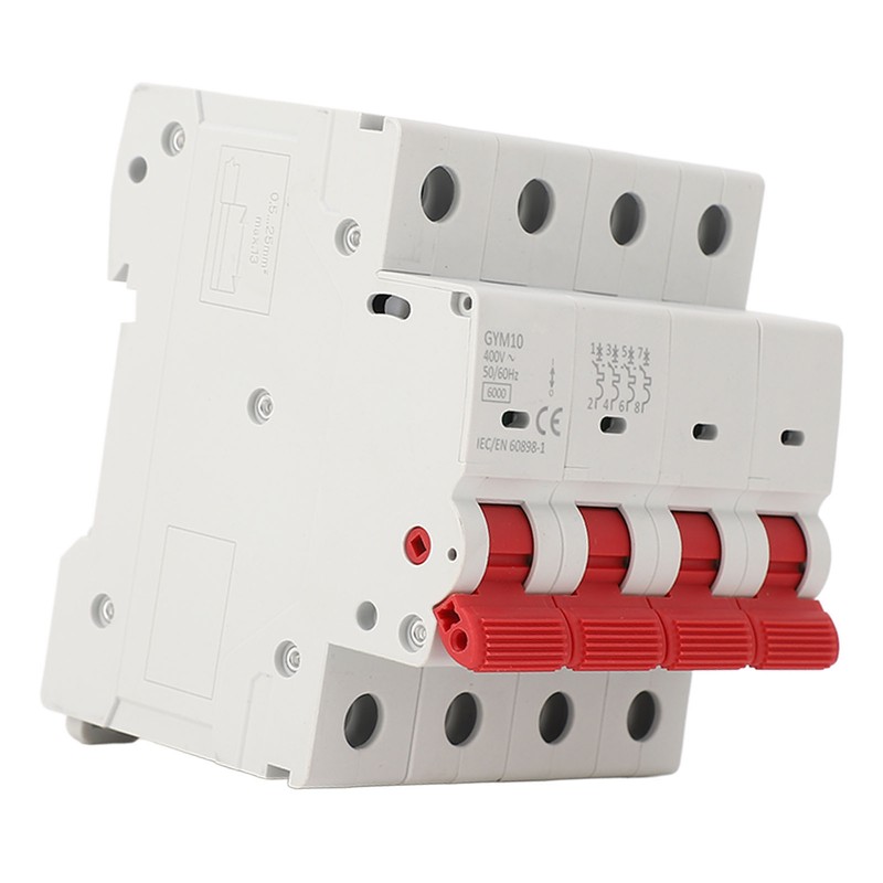Miniature Circuit Breaker 4P 400V Overload Protection Isolator Switch for