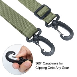 OneTigris Shoulder Straps Replacement Adjustable Strap for Briefcase Messenger Bag (2PC, Green)