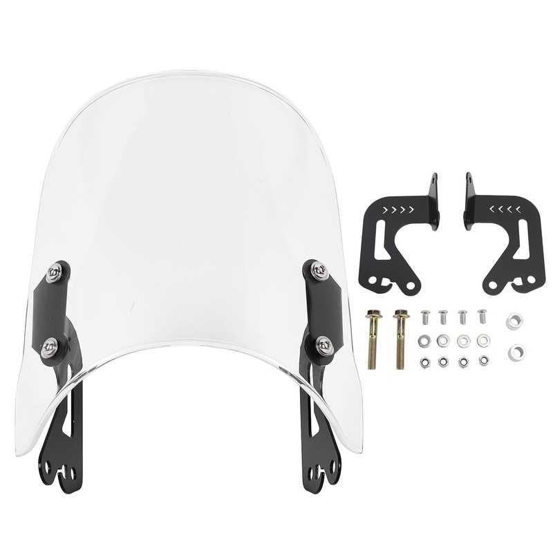 Motorcycle Windscreen Deflectors PC Reduced Wind Resistance Fairing Windshield for