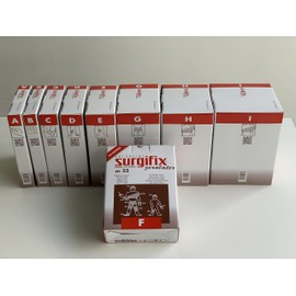 Surgifix - Zerolatex Elastic Tube Net Size F for Fixing Dressings, Gauze and Head Dressings, Clamping Length 25 m, White Colour, Made in Italy