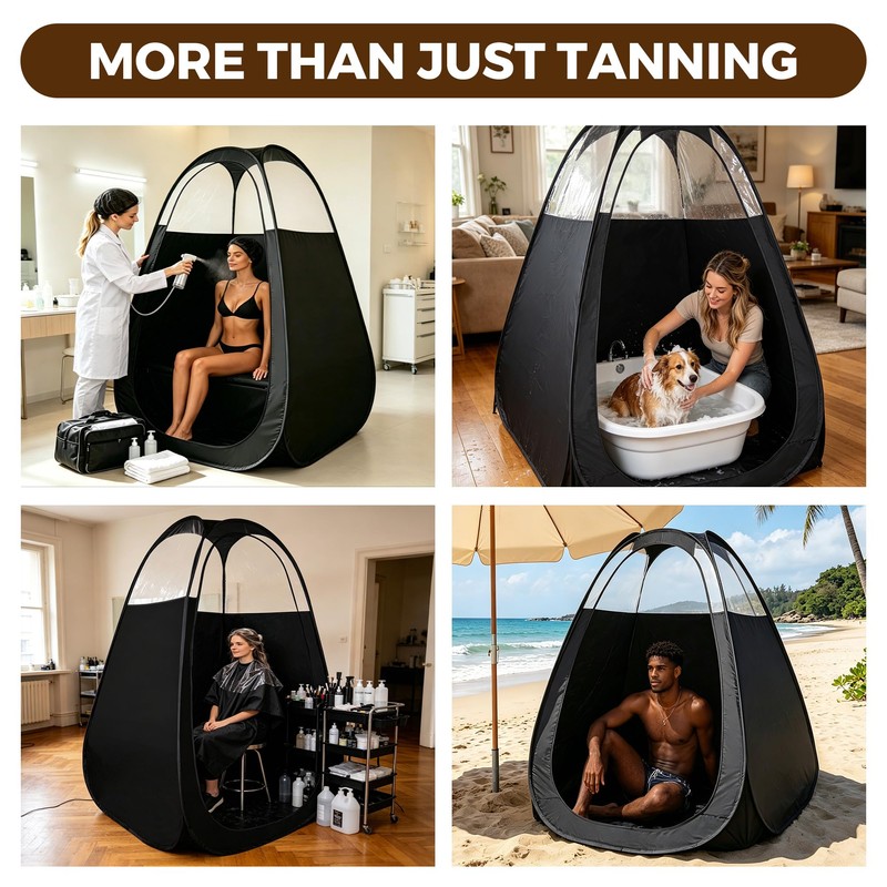 Large Spray Tan Tent Kit, Deluxe Pop Up Portable Professional