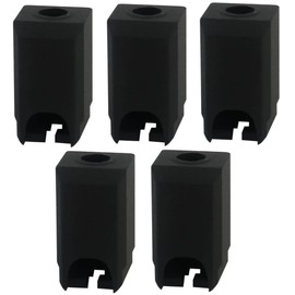 Bambu Lab Silicone Sock for X1 X1C P1S P1P X1E Series Hotend 3D Printer Accessories, Extruder Heat Protection Cover, 5 Pack, Black