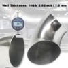 Gorniloxam OD 5 Inch 90 degree exhaust elbow Pipe SS304
