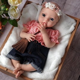 16 Inch Silicone Reborn Baby Dolls Full Body - Soft Silicone Baby Doll, Real Life Baby Dolls Girl with Bottle, Plush Toy, Birth Certificate - Best Gift for Kids Ages 3+
