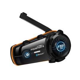 FODSPORTS FX8 PRO Incom, Music Call Simultaneously, 8 People Simultaneous Calling, Music Sharing, Dual Chip, 20H Continuous Use, FM Included, 3 Stage Sound Quality Adjustment, Communication Auto