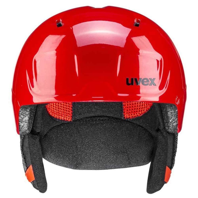 uvex Heyya Unisex Youth Ski Helmet, Fire Red, 46-50 cm