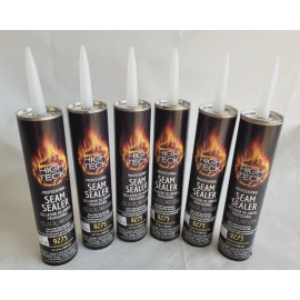 High Teck Black Seam Sealer Auto Body Professional Grade 6 Tubes High Teck 9275