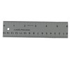 Ludwig Precision Non-Slip Backed Aluminum Straight Edge Ruler, 6-INCH, Silver
