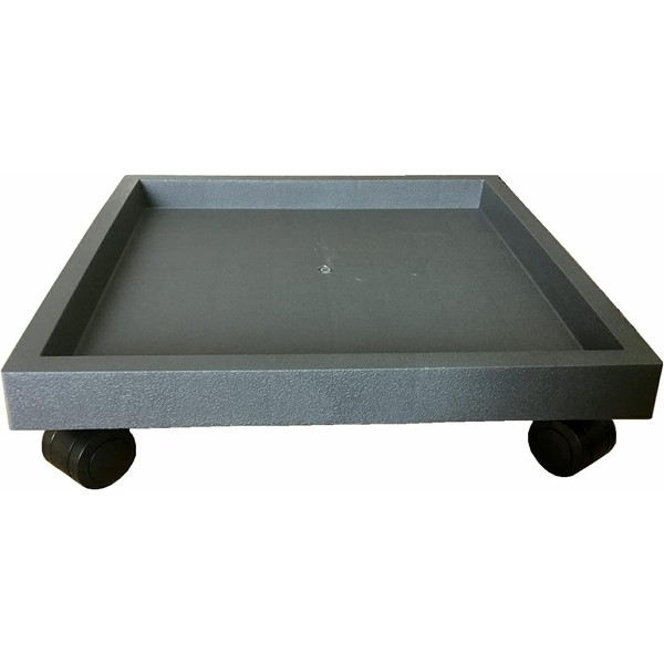 14 Inch Rolling Plant Stand Pot Trolley, Square Heavy Duty