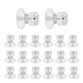 FINELYCR Suction Cup with Thread M4, Pack of 20 Multifunctional Suction Cups 30 mm, Suction Cups for Windows PVC, Strong Adhesion, Suction Cups No Drilling for Windows, Car, Decoration, Hanging