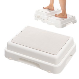 Shower Bath Step Stackable Bathtub Non Slip Safety Step Stool, Indoor/Outdoor Handicap Wideing Hands Free Platform Medical Portable Stack-Able, for High Beds, Kitchens,Bathroom.