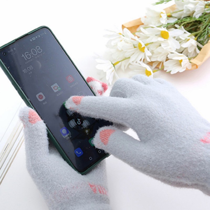 USB Heated Gloves for Men Women Touch Screen Full Finger