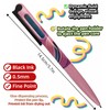 Fengtaiyuan, Rotating Pop-up Pens, 0.5mm, Black Ink, Writting Smooth, Quick