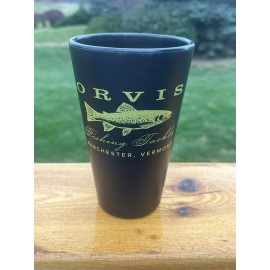 Silipint NEW Orvis Silipint Drinking Cup 16 Oz black trout silicone drinkware 2LHJ0600