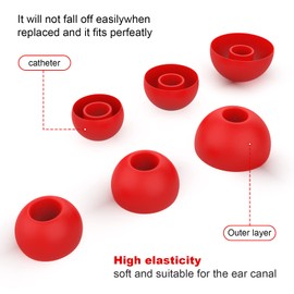 Replacement Silicone Eartips Earbuds Eargels Compatible with Beats Fit pro and Beats Studio Buds Earphones-3 Pairs(S+M+L)