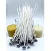 Beesworks 100 Piece Cotton Candle Wick 6" Pre-Waxed for Candle