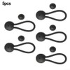 5 PCS Bungee Shock Cord Clip with Knobs, Pull Tie