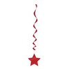 26" Hanging Red Star Decorations, 3ct