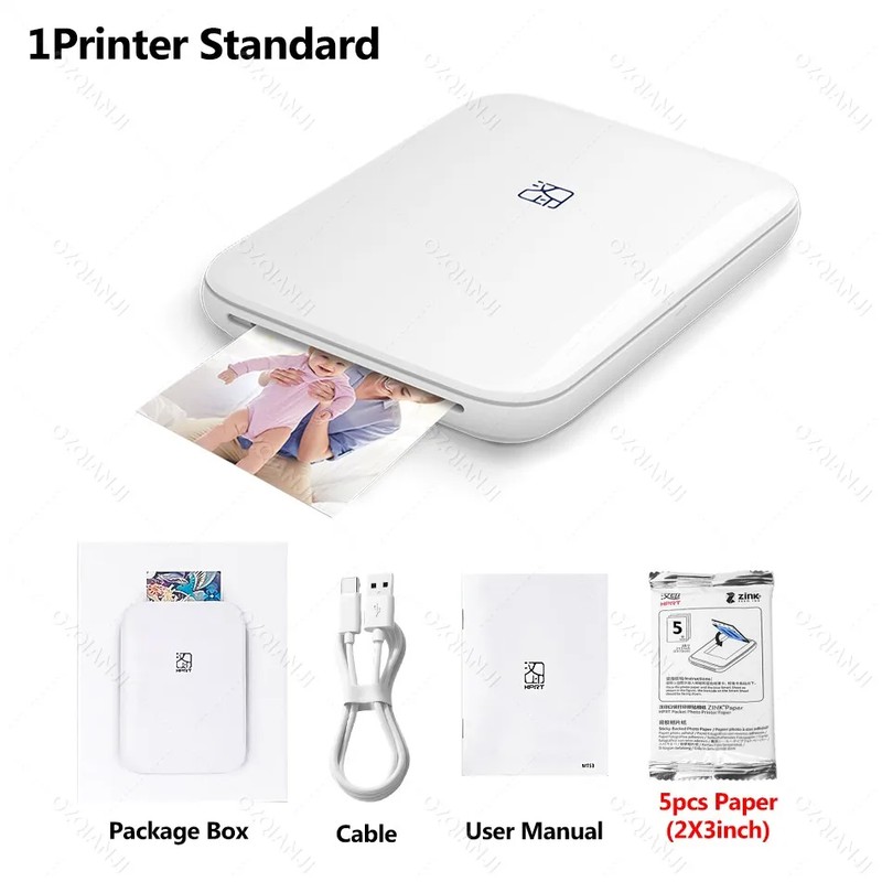 MT53 Pocket Photo Printer for Mobile Printing – Bluetooth ZINK