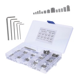 BUGUUYO Stainless Steel Set Screw Assortment Kit Screws for Home Repairs Handles Assorted