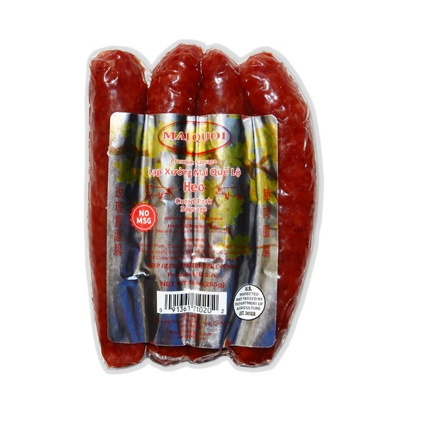LAP XUONG HEO - PREMIUM PORK CURED SAUSAGE (No MSG) - Made In USA
