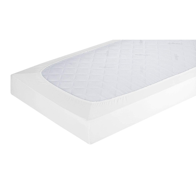 ZOLLNER Fitted Sheet, 160 x 200 cm, 100% Cotton, 180