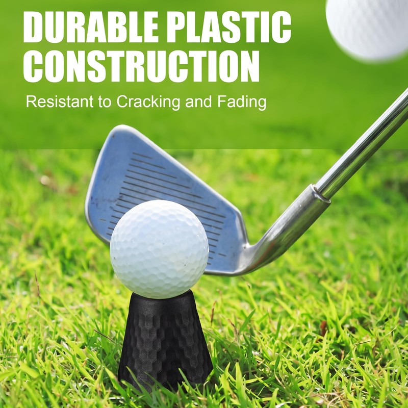 Foilswirl 8 Pcs Golf Tees Set, Plastic Golf Simulator Tees