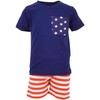 Disfraz de verano de 2 piezas para bebé patriótico 4