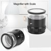 8LED 10X Magnifier Loupe with Scale High Definition Adjustable Magnifying