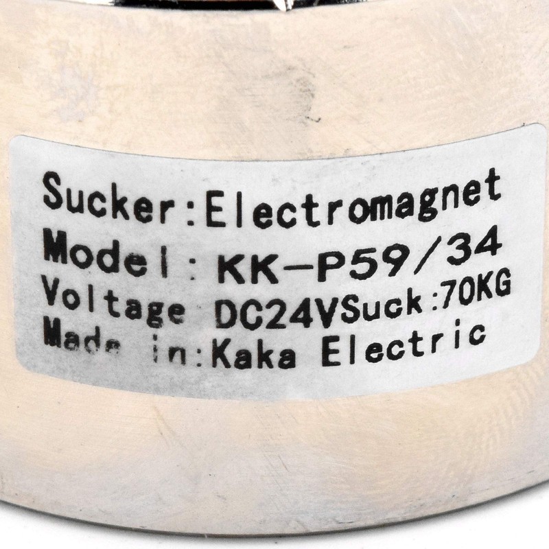 DC 24V 700N 154LB/70Kg Suction Holding sucker round electric Magnet