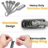 Stainless Steel Measuring Spoons Set of 11, Includes 6 Rectangular